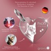 Chrisck Design Heart-Shaped Acrylic Keyring, Partner Love Gift, Mother's Day