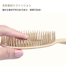 Scalp Brush, Straw Scalp Massage, Quick Drying, Smooth Hair, Scalp Care, Hollow Wet Brush, Wet Hair Brush, Head Massage, For Bathing, Wet & Dry Use, Gift, Bath Supplies (Straw Ash)