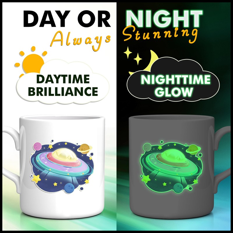 A-SUB Glow in The Dark Printable Vinyl Sticker Paper for