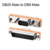 sourcing map Gender Changer 18 Pin DB25 Male to DB9