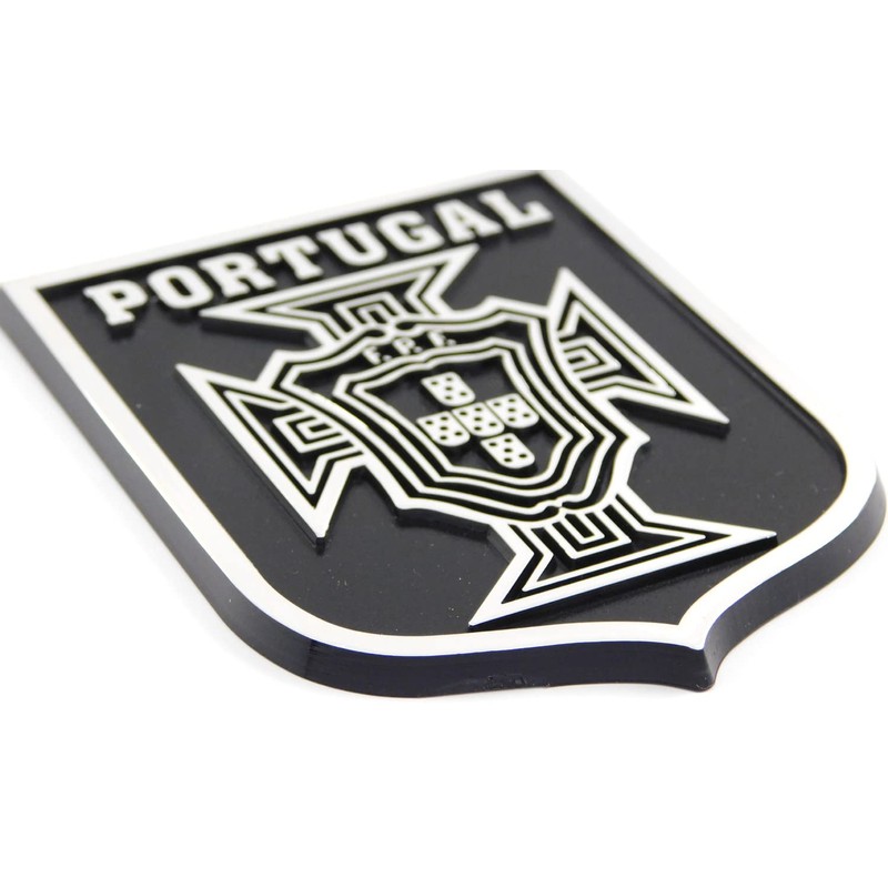 Portugal Crest Black Chrome Plastic car Emblem Decal Sticker Crest