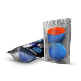Massive Blue Balls Bath Bombs - Sad Mime Design - Funny Bath Bombs for Men - XL Bath Fizzers, Giant Blue Bath Bombs, Handcrafted in The USA, 2 Count