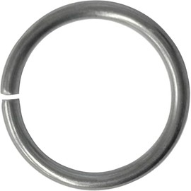 Stainless Steel Ring Silver 0.3 inch (8 mm), 0.5 inch (12 mm), 0.6 inch (15 mm), 0.8 inch (20 mm), Thickness 0.08 inch (2.0 mm), Pack of 50