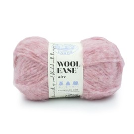 Lion Brand Wool-Ease Aire Yarn, Soft Yarn for Knitting, Crochet, and Crafts, Cotton Candy, 1 Pack