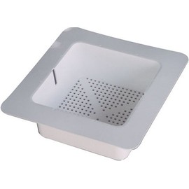 8.5" Floor Sink Basket with 12" Flange