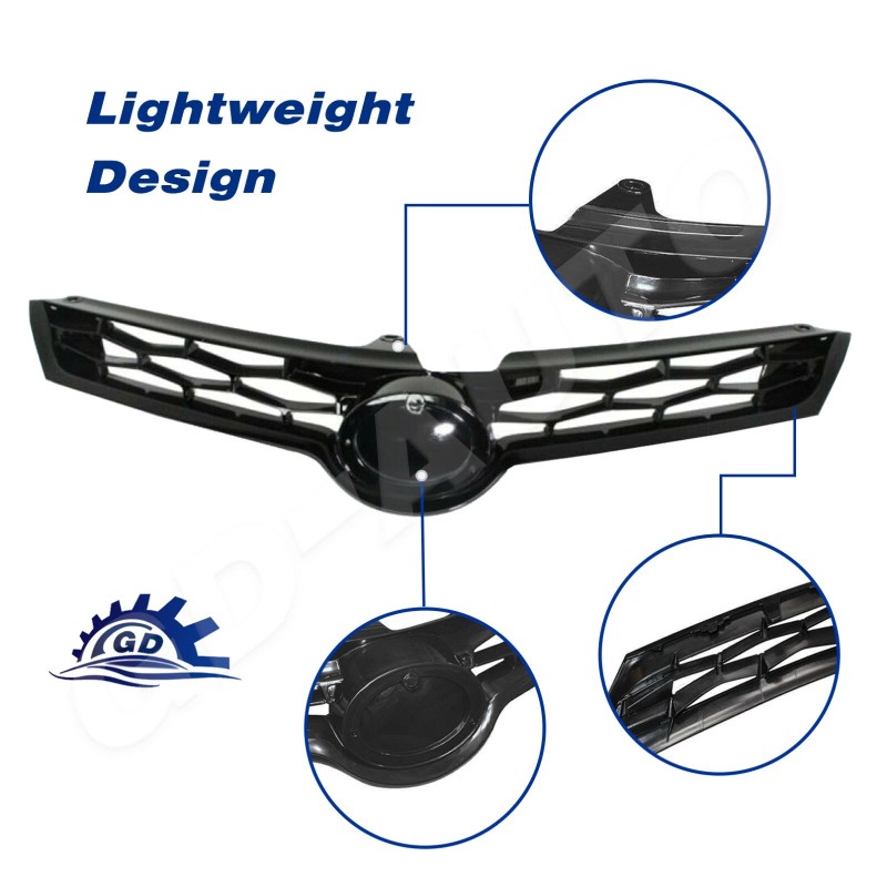GD-AUTO For 2014-2016 Toyota Corolla S SE Bumper Upper Grille