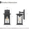 NAXTTII Exterior Lighting Fixtures Black Outdoor Porch Lights Wall Mount