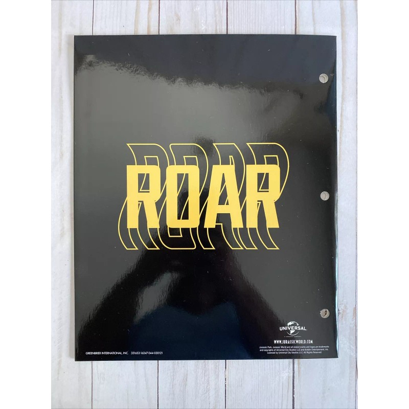 Universal Studios Jurassic Park World 2 Folders + Spiral Notebook