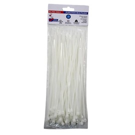 PFi PRO TOOLS 12 Inch UV-Resistant Cable Ties - 100 Pack, Heavy Duty, Transparent