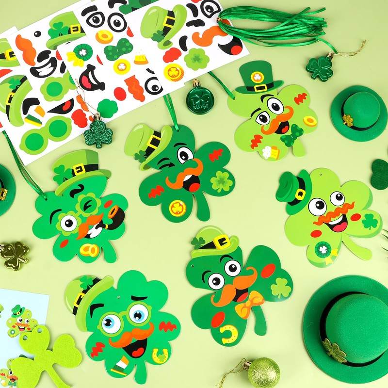 STEFORD 24 Pcs St. Patrick's Day Craft Kits for Kids,