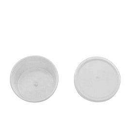 JCBIZ 24pcs Transparent Sealed PP Plastic Round Cup (Size 63mm) Clay Crystal Clay Sparkling Gel Organizer Slime Storage Plastic Bowl with Lid Colorful Slime Container