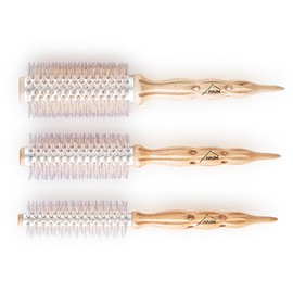 HAUM medium roll comb curl thickness self-dry volume brush (SML), 1 piece, M pink / HAUM 하움 중간롤빗 컬 굵기 셀프 드라이 볼륨 브러쉬 (SML), 1개, M핑크