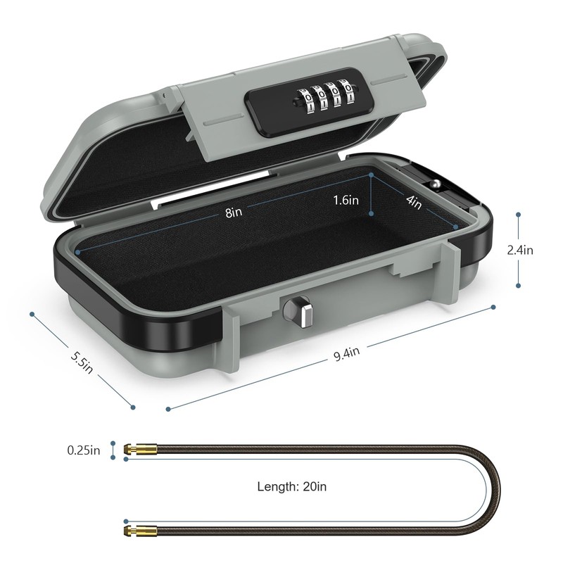 Newest Travel Safe Box for Home, Ankilo Portable Beach Safe