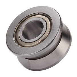 V Groove Steel Sealed Ball Bearing Roller Guide Cylindrical Guide 15x38x17mm