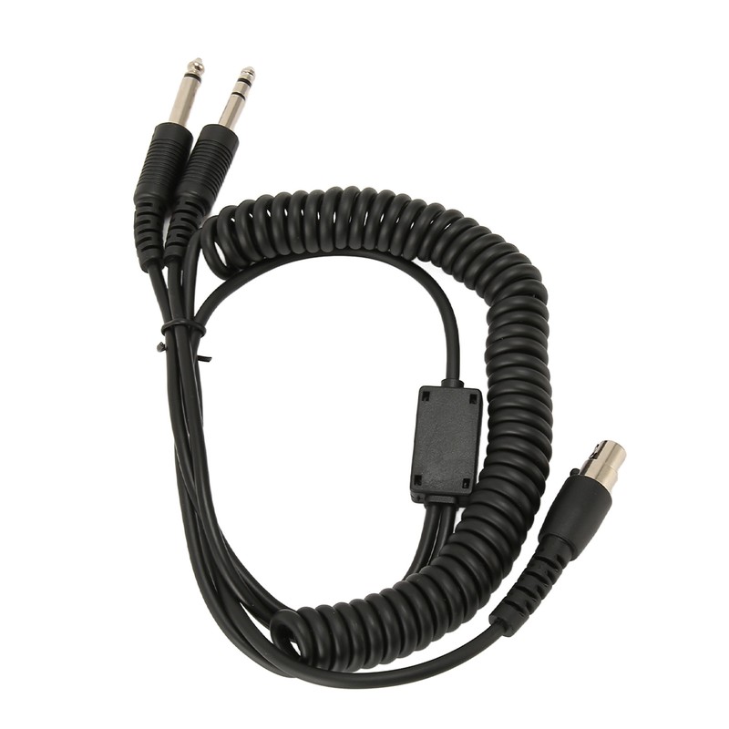 Mini XLR 5 Pin Plug to GA Dual Plugs Headset