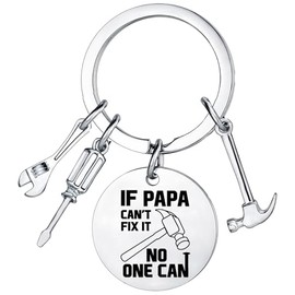 Hgreiwgk Dad Keychain Dad Gift from Son Daughter Father's Day Gift for Birthday Christmas Valentine's Day Gift for Dad Keychain Gift for Men