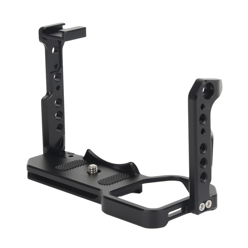 Camera Cage Aluminum Cold Shoe Mounting Plate with 1/4 and