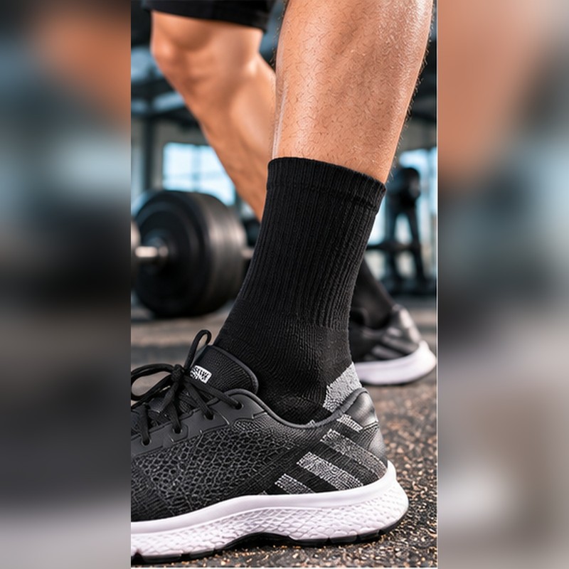 Men’s Crew Socks for Gym & Outdoor Use – Soft