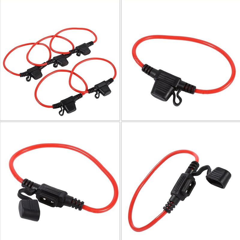 Car Inline Fuse Holder, Inline Mini Blade Fuse Holder with