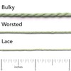 Juego de 3 madejas de hilo de lana de alpaca