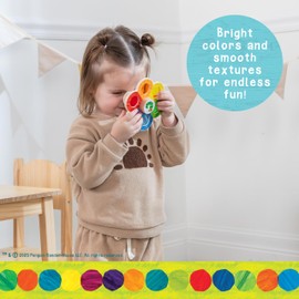 KIDS PREFERRED Eric Carle Toddler Toys The Very Hungry Caterpillar Color Discovery Spinner Toys for Kids and Toddlers, Shapes and Colors Learning Toy