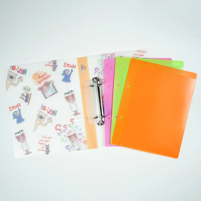 Coco-chan RYZ-1097 Greeting Life 2 Hole Binder A5 Size Clear