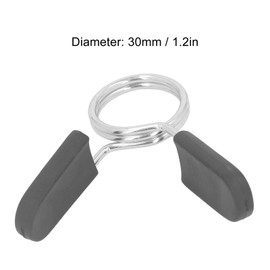 Dilwe Spring Clip Collar, 30 mm Dumbbell Spring Lock with Handle, 2 Pieces Dumbbell Lock Ring Collar, Dumbbell Spring Clip for Barbell Bar