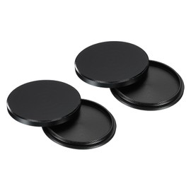 PATIKIL 40.5mm Lens Cap Set of 2 Camera Lens Cap Cover Universal Front Metal Lens Filter Stack Cap Protective Case for 40.5mm Camera Circular Polarizing Fader ND Filter Black