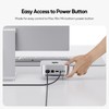 PULWTOP Clear Acrylic Desk Stand for Mac Mini M4/M4 Pro