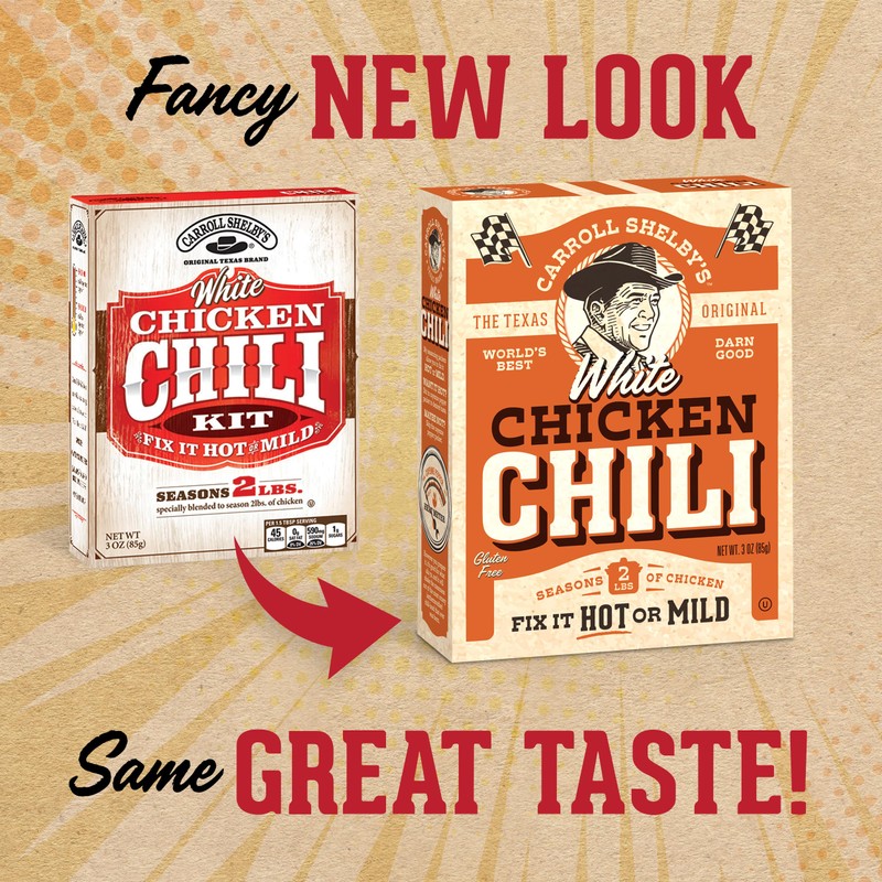 Carroll Shelby's Original Texas Brand White Chicken Chili Kit 3oz