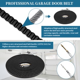Upgraded Drive Belt 39354R. S, Compatible with Genie Garage Door Opener 7155, 3055, 3053, 2055, 7055, 1055, SilentMax 750, SilentMax 550, Replacement 7 Ft High Garage Door Belt