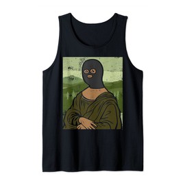 Mona Lisa burglar costume bandit robber Tank Top
