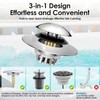 Bathtub Drain Stopper, gliship Upgraded Pop Up Tub Drain Hair