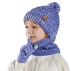 Kids Winter Hat, Scarf and Gloves, Warm Thermal Knitted Hat,