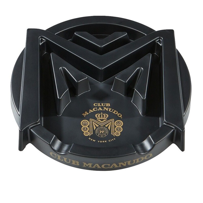 Macanudo Club Macanudo Round Cigar Ashtray - Black