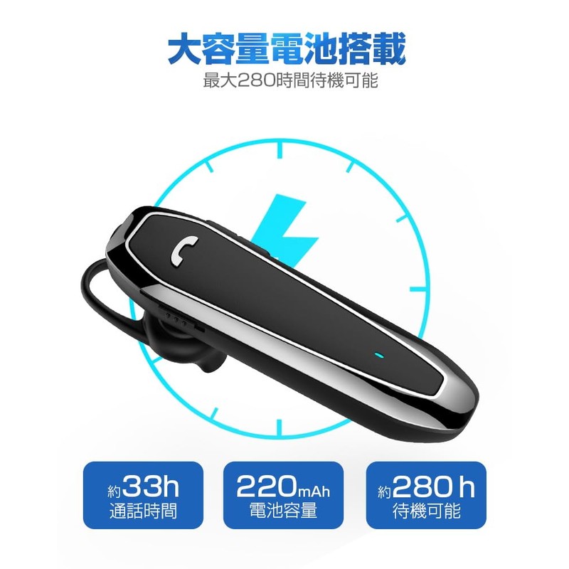 Bluetooth Headset, Single Earphone, 2024 Masterpiece, Bluetooth 5.3, Bluetooth Earphones,