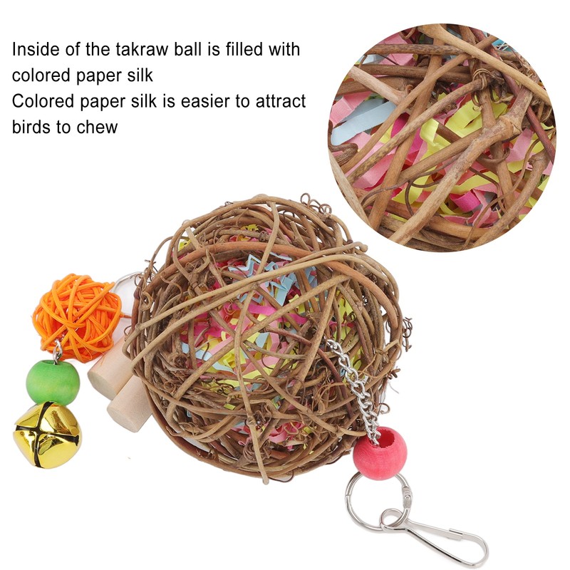 Parrot Cage Shredder Toy Bird Chewing Foraging Shredder Toy for