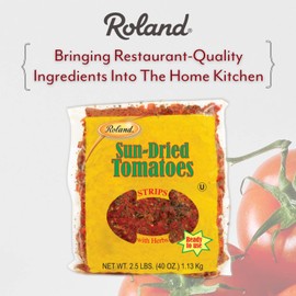 Roland Foods Sun-Dried Tomato Strips, Specialty Imported Food, 2.5-Pound Bag