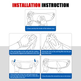 PSLER C10 Visor with Anti-Fog Film - C10 Tinted Visor HJ-34P Visor Pinlock-Ready Helmet Face Shield for C10 HJ-34P,Anti-Fog Film + Deep Gold Red Visor