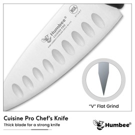NSF Certified 6-Inch Chef Knife – High Carbon Stainless Steel Kitchen Knife with Color-Coded Ergonomic BPA-Free Handle – Durable Full Flat Grind Blade, DT12 Series, Orange