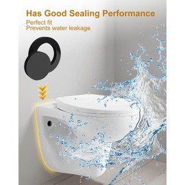 Wall Hung Toilet Gasket Fit for Rear Discharge Toilet Rear Outlet Toilet Rear Flush Toilets, Neo Seal Closet Gasket Kit Replace Z1210-57, 4 Inch