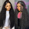 Unbranded 26inch 13*4 lace front wig human hair deepwave