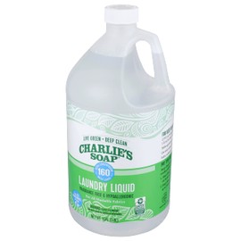Charlie’s Soap Laundry Liquid (160 Loads, 1 Pack) Natural Deep Cleaning Hypoallergenic Laundry Detergent – Eco-Friendly, Safe and Effective