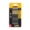 DEWALT FLEXTORQ Square #2 Bits 5Pk, Robertson 1/4 x 3-1/2in