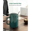 WEOPYCJ Oversized Ceramic Coffee Mugs 33 oz with Lid and