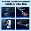 Rearview Mirror Car Phone Holder 360° Rotatable and Retractable Adjustable