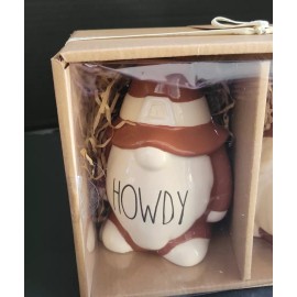 Rae Dunn "Howdy Pilgrims" Gnomes Figures Thanksgiving