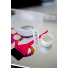 FRAMAR Classic Hair Color Brush – Hair Dye Brush, Hair Color Brushes For Hair Stylist, Hair Coloring Brush, Hair Color Applicator Brush, Tint Brush, Tint Brushes For Hair Color, Hair Dye Tools - Pink