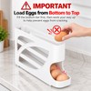 4-Tier Rolling Egg Holder for Refrigerator – Space-Saving 28–30 Egg