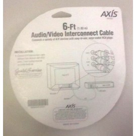 Axis 6-ft Audio/Video Cable Interchanging Gold Series New In Sealed Packaging